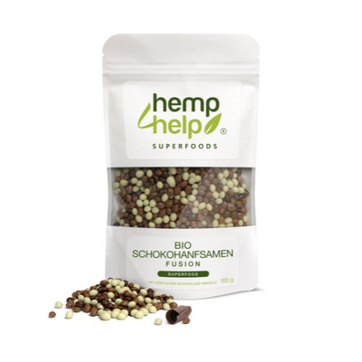 Superfoods | Crunchy organic chocolate hemp seed fussion with lots of protein 