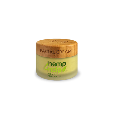 MOISTURIZING CREAM+NIGHT CARE by Hemp4Help: ORGANIC hemp oil, jojoba oil and argan oil extract, shea butter, vitamin E. ORGANIC FACE CREAM for DRY-SENSIBLE skin and OILY-INFLAMMATORY skin | 50ml
